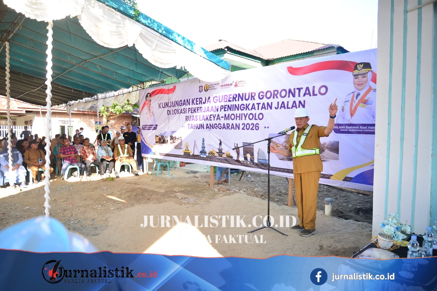 Gubernur Pantau Pekerjaan Peningkatan Ruas Jalan Lakeya-Mohiyolo