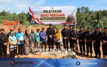 Brimob Polda Gorontalo Bangun Poskotis Atinggola, Perkuat Kamtibmas di Wilayah Perbatasan