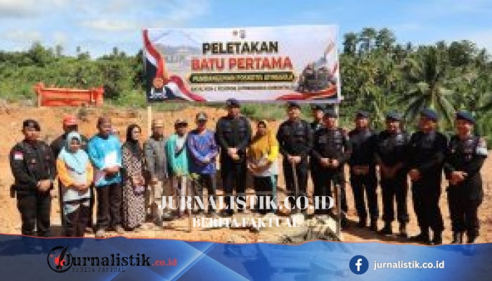 Brimob Polda Gorontalo Bangun Poskotis Atinggola, Tingkatkan Kamtibmas di Wilayah Perbatasan