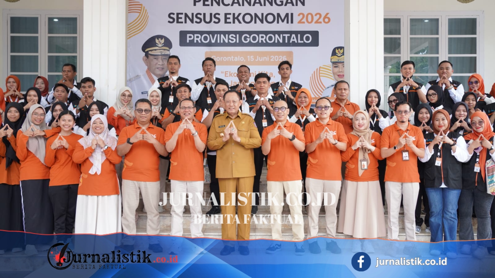 Sensus Ekonomi Dimulai, Gubernur Gorontalo Ajak Warga Menyukseskan