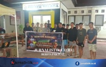 Nonton Bareng Piala Dunia 2026, Polsek Telaga Pererat Kebersamaan dengan Warga