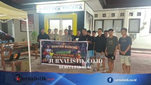 Nobar Piala Dunia 2026, Polsek Telaga Bangun Kebersamaan Bersama Masyarakat