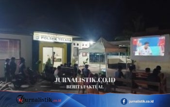 Polsek Telaga Gelar Nonton Bareng Piala Dunia 2026, Warga Antusias Saksikan Laga Spanyol vs Cape Verde