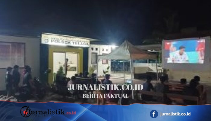Polsek Telaga Gelar Nonton Bareng Piala Dunia 2026, Warga Antusias Saksikan Spanyol vs Cape Verde