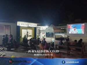 Polsek Telaga Gelar Nonton Bareng Piala Dunia 2026, Warga Antusias Saksikan Laga Spanyol vs Cape Verde