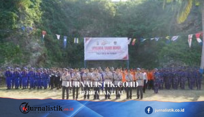 Hari Bhayangkara ke-80, Polda Gorontalo Gelar Upacara Ziarah dan Tabur Bunga di Laut