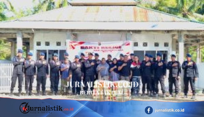 Batalyon B Pelopor Satbrimob Polda Gorontalo Gelar Bakti Religi dan Salurkan Bantuan Material untuk Masjid Ash-Shamad