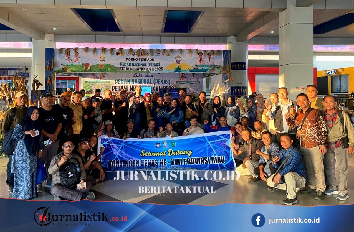 Kadis Kominfotik Gorontalo Sambut Kontingen PENAS Provinsi Riau