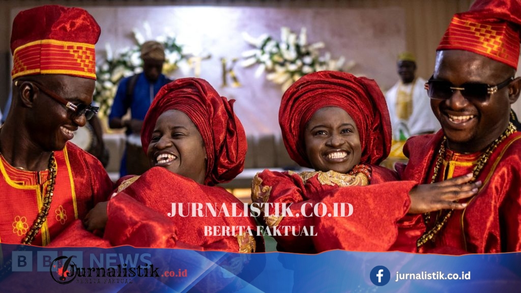 Twins marry twins in joyous Nigerian joint wedding