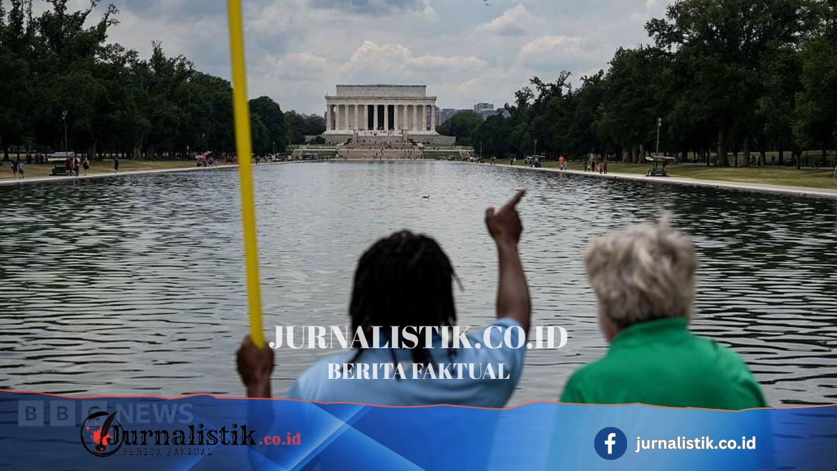 Reflecting Pool to be drained as Trump again blames 'vandals' for recent troubles