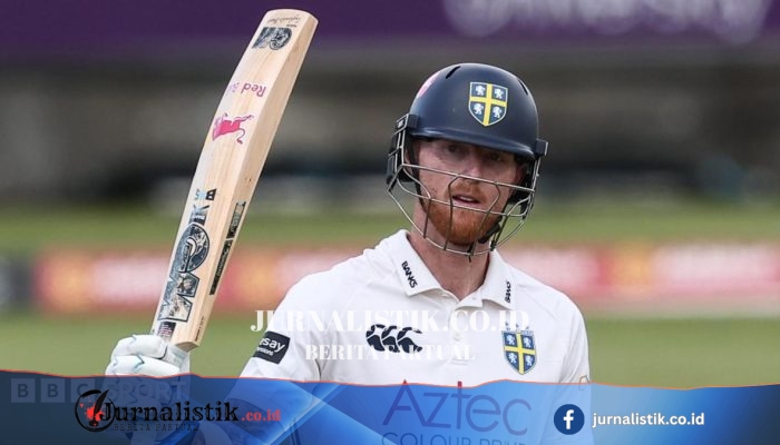 Ben Stokes, kapten Inggris, cetak 95 untuk Durham saat timnas Inggris terpuruk menuju kekalahan oleh Selandia Baru di Tes kedua