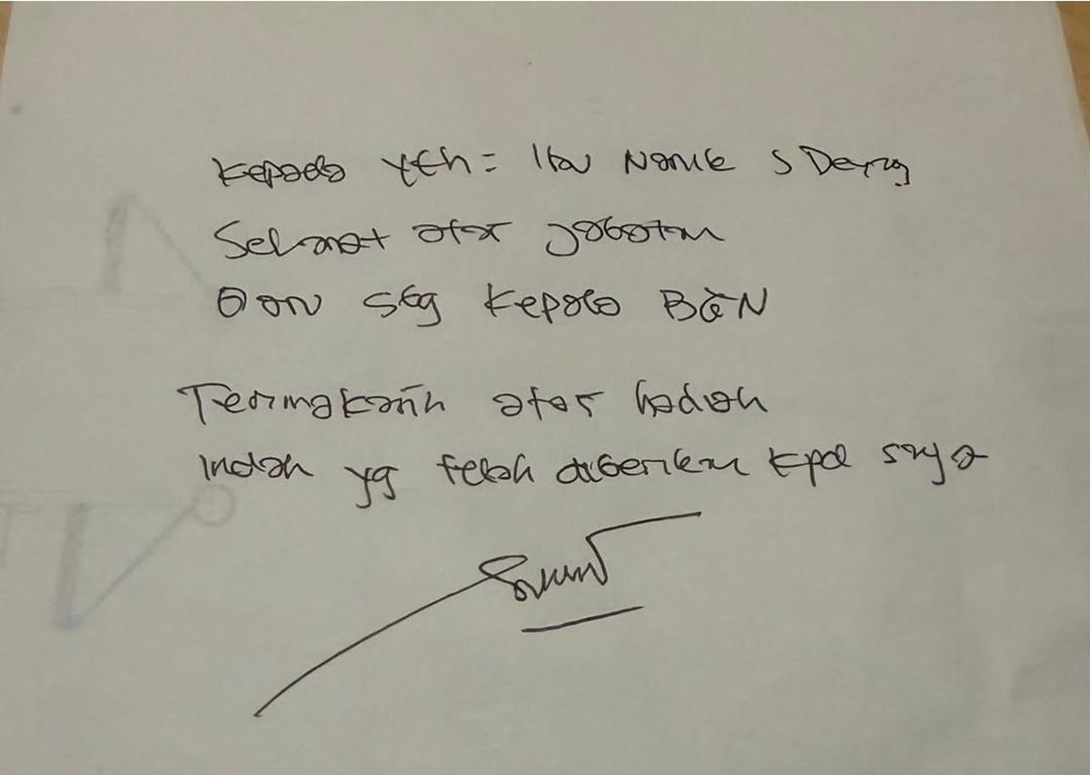 Sony Sonjaya Tulis Pesan untuk Kepala BGN Nanik S Deyang Sebelum Ditahan, Apa Isinya?