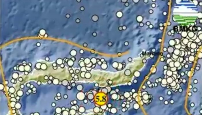 Breaking News! Gempa Besar M5,8 Guncang Bone Bolango, Gorontalo, Pagi Ini
