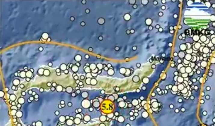 Breaking News! Gempa Besar M5,8 Guncang Bone Bolango Gorontalo Pagi Ini