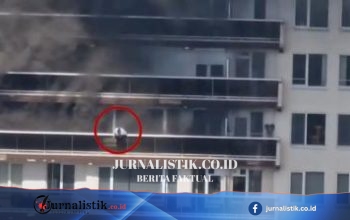 Video: Pria dipandu dari balkon saat kebakaran apartemen di Antwerp