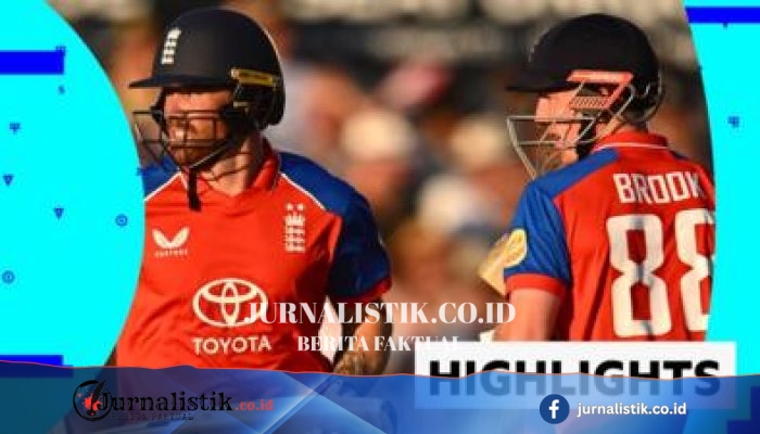Harry Brook 79* Bawa Inggris Bungkam India di Bristol, Seri T20 Pertama Berujung 3-0