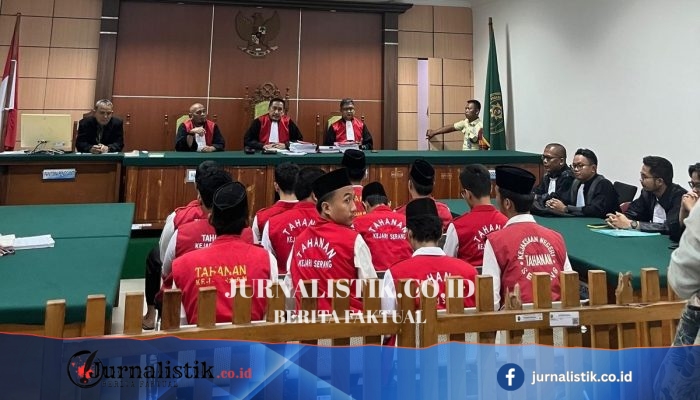 PN Serang Vonis 9 Terdakwa Unjuk Rasa Demo Agustus, Hukuman Maksimal 8 Bulan Penjara