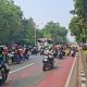 Ojol Tiba di Medan Merdeka Selatan Jakpus, Minta Jalan ke Istana Negara Dibuka