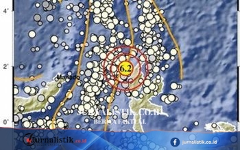 Gempa Magnitudo 6,2 Guncang Pulau Doi, Maluku Utara