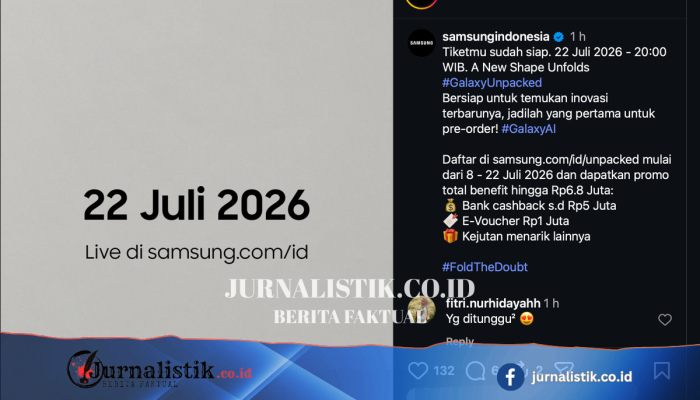 Samsung Janjikan Galaxy Unpacked 22 Juli 2026, Galaxy Z Fold 8 Ikut Meluncur?