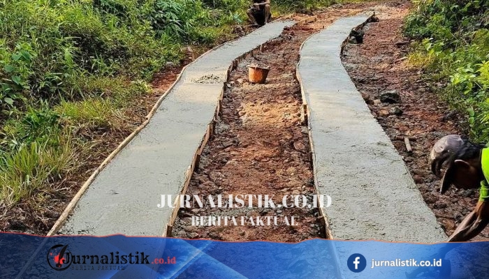 Pemangkasan Dana Desa Dorong Patungan Rp10 Juta Perbaiki Tebing Jalan Produksi 50 Meter