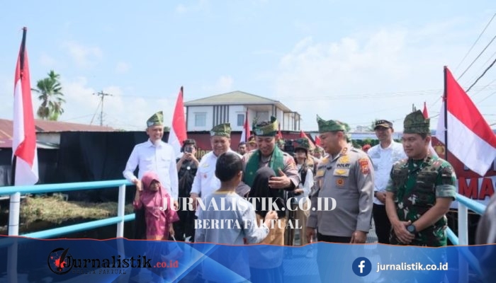 Kapolri Listyo Resmikan 80 Jembatan Merah Putih Presisi di Riau, agar akses sekolah makin mudah
