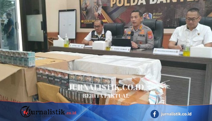 Polda Banten Tangkap Sopir dan Kernet atas Dugaan Penggelapan Rokok Ilegal