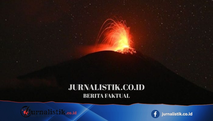 Gunung Ile Lewotolok Meletus 185 Kali: Dentuman Terdengar, Lava Pijar Melontar