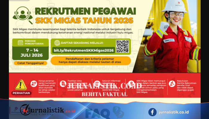 Rekrutmen 2026 SKK Migas dibuka sampai 14 Juli 2026, ini tautan pendaftarannya