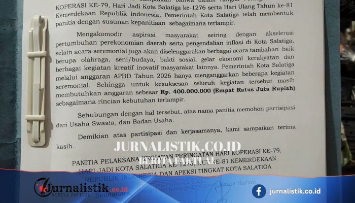 Pengusaha Nilai Aneh Cara Pemkot Salatiga “Ider” Proposal Dana HUT Rp 400 Juta