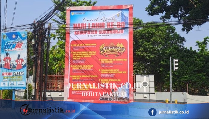 Pemkab Sukoharjo Pasang Baliho HUT Ke-80 Tanpa Wajah Kepala Daerah Usai OTT KPK