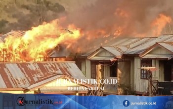 Kebakaran di Asrama Polsek Pirime Lanny Jaya Hanguskan 6 Rumah Polisi