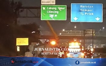Usai Kecelakaan Beruntun, Lajur 1-2 Tol JORR Arah Cakung Tetap Ditutup hingga Malam