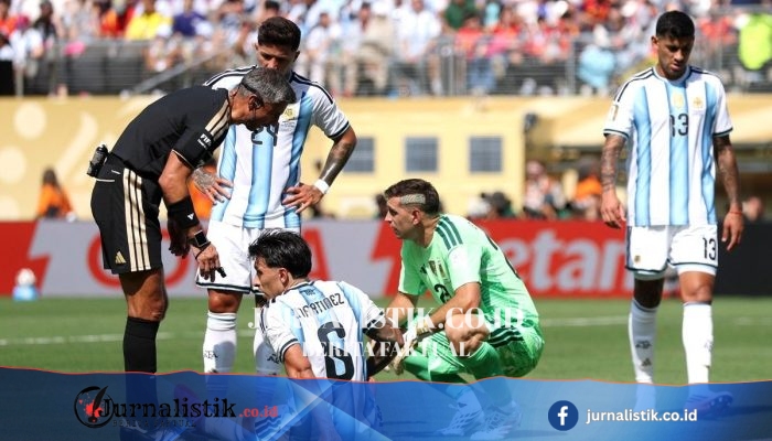 Skor 0-0 Spanyol vs Argentina: Penguasaan Bola 63 Persen, Lisandro Martinez Ditukar pada Menit 44