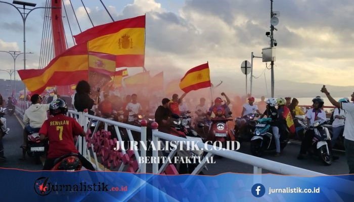 Timnas Spanyol Juara Piala Dunia 2026, Ribuan Warga Ambon Rayakan dengan Turun ke Jalan