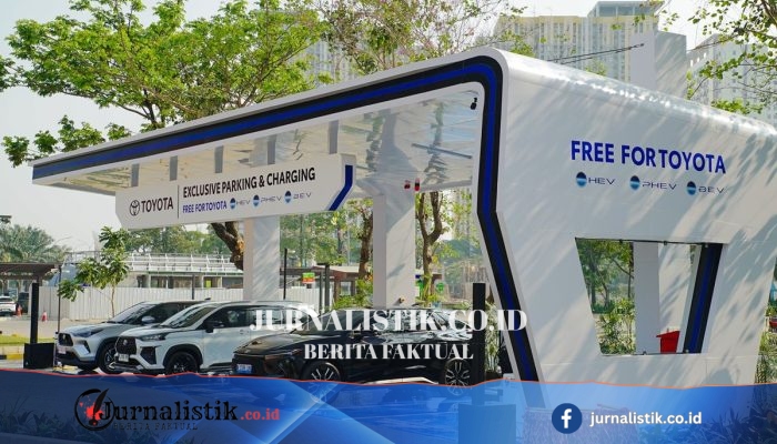 Toyota Resmikan Area Parkir dan Charging Spot Gratis untuk Mobil Elektrifikasi di Bekasi