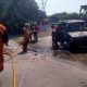 Toyota Kijang Hangus Terbakar di SPBU Tanjung Barat, Jagakarsa, Jaksel Setelah Isi BBM