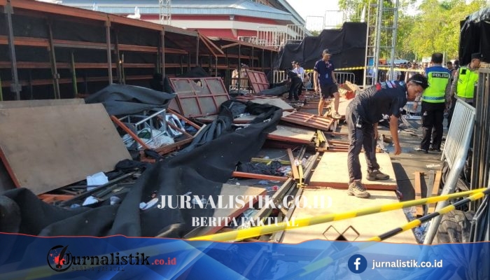 Tribun VIP Kejurnas Drift Purwokerto Ambruk di GOR Satria, Saksi Sebut Sudah Goyang Sejak Indonesia Raya (26 Juli 2026); Polisi Selidiki