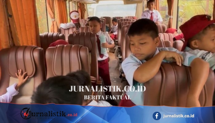 Tak Ada Gedung Tetap, Murid SDN 001 Birang Filial Berau Capek Tempuh Bus ke Sekolah Induk