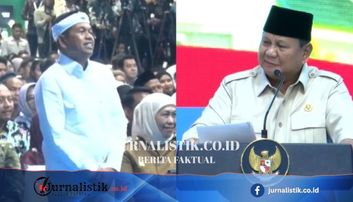Di Akad Perumahan Subsidi Batang, Prabowo Tanyakan Warna Tali Sepatu KDM
