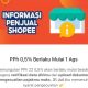 Mulai Sabtu 1 Agustus 2026, Shopee hingga Blibli potong pajak penjual 0,5%