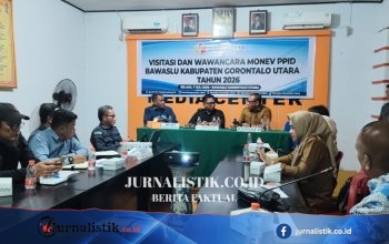 KIP Gorontalo Gelar Monev Keterbukaan Informasi di Bawaslu Gorontalo Utara dan Kota Gorontalo