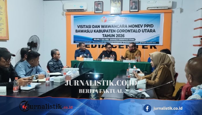 KIP Gorontalo Gelar Monev Keterbukaan Informasi di Bawaslu Gorontalo Utara dan Kota Gorontalo
