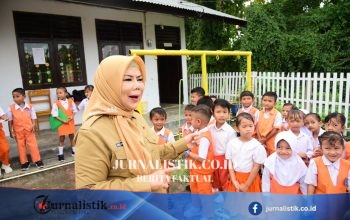 Idah Syahidah Ajak Ayah Antar Anak pada Hari Pertama Sekolah, Senin 13 Juli 2026
