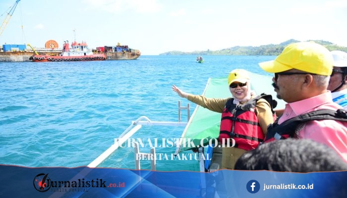 Wagub Idah Tinjau Kabel Listrik Bawah Laut SKLTM 20 kV ke Pulau Dudepo
