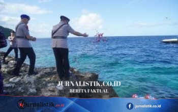 Kenang Jasa Pahlawan, Polda Gorontalo Gelar Ziarah dan Tabur Bunga di Laut pada Hari Bhayangkara ke-80
