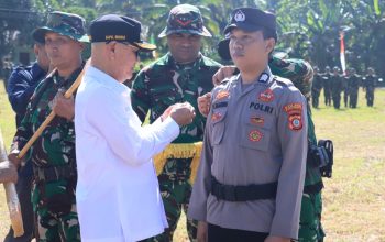 TMMD Ke-129 Tahun Anggaran 2026 diresmikan lewat upacara di Desa Mekarti Jaya, Taluditi, Rabu (15/7/2026), dipimpin Bupati Saipul A. Mbuinga.