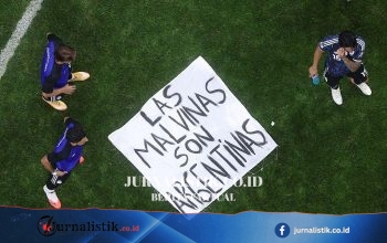 Gedung Putih membela tim Argentina terkait spanduk Falklands