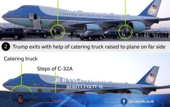Trump Disebut Disembunyikan di Truk Katering saat Pergantian Pesawat Diam-diam Usai Ancaman Iran