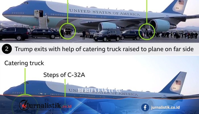 Trump Disebut Disembunyikan di Truk Katering saat Pergantian Pesawat Diam-diam Usai Ancaman Iran